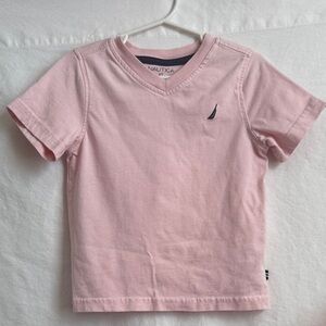 Nautica Kids Light Pink V-Neck Tee